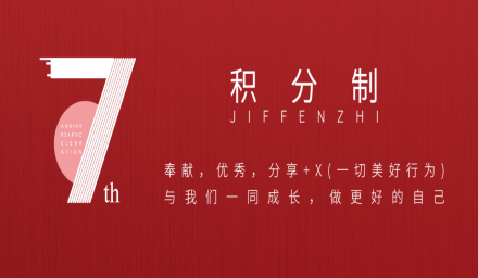 積分制7周年！來看看有哪些你想要的！