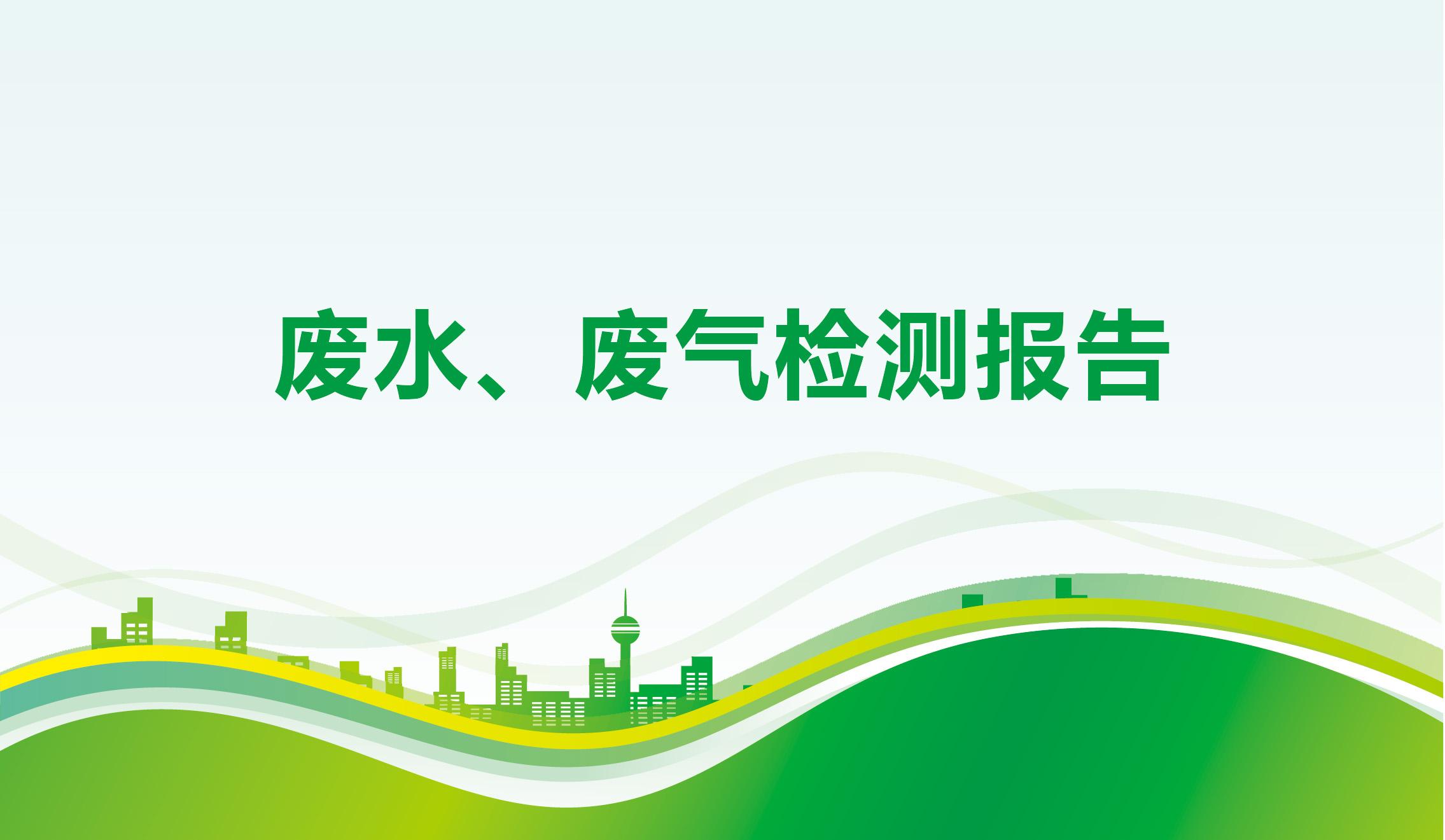 廢水、廢氣檢測(cè)報(bào)告-海星